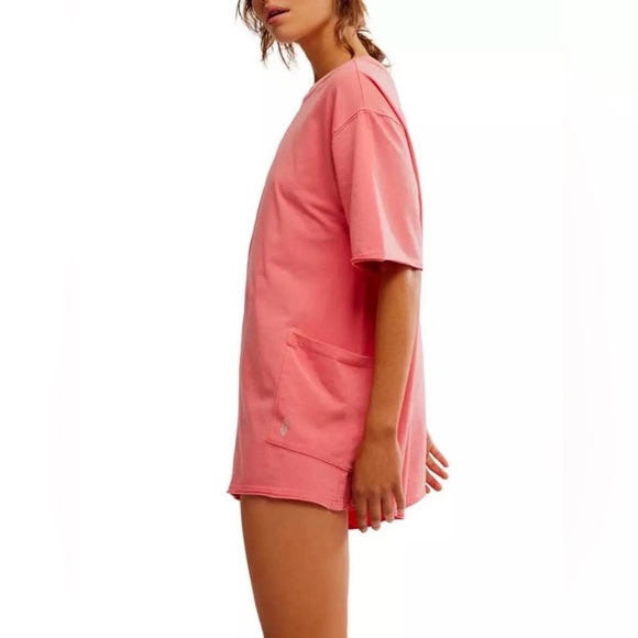 NWT Free People Hot Shot Tee Romper Size Large - Picture 4 of 7